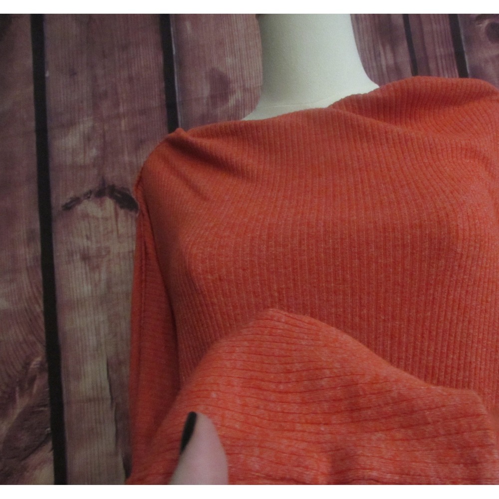 Free People We The Free Women's Londontown Thermal Rust Orange Tunic Top Size L - Picture 5 of 7
